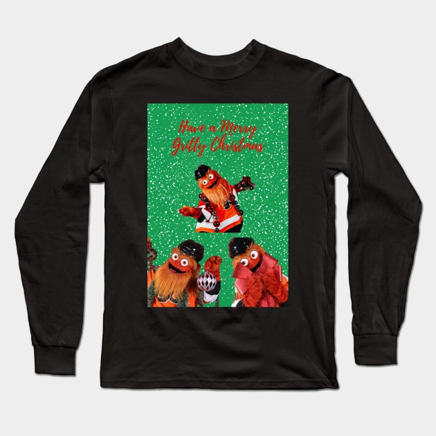 have a merry gritty christmas! Long Sleeve T-Shirt by cartershart